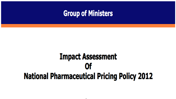 GoM: Impact Assessment of NPPP 2012, New Delhi.